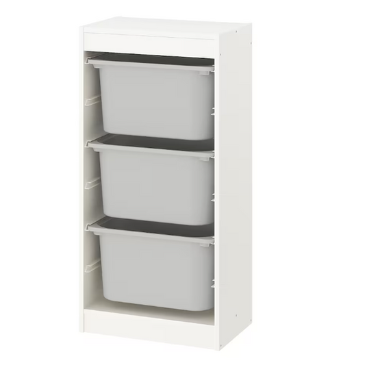 IKEA TROFAST Storage combination with boxes, 46x30x94 cm