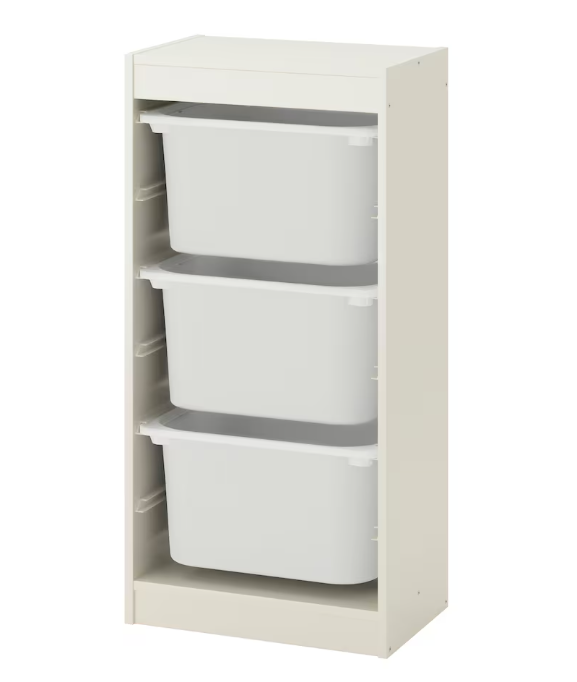 IKEA TROFAST Storage combination with boxes, 46x30x94 cm