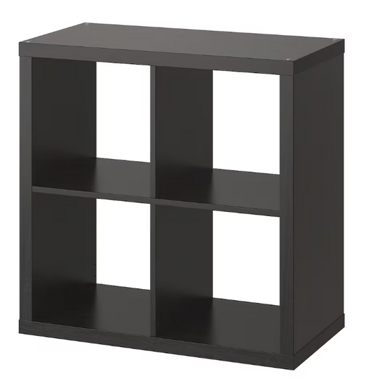 IKEA Shelving unit, Black-Brown, 77x77 cm