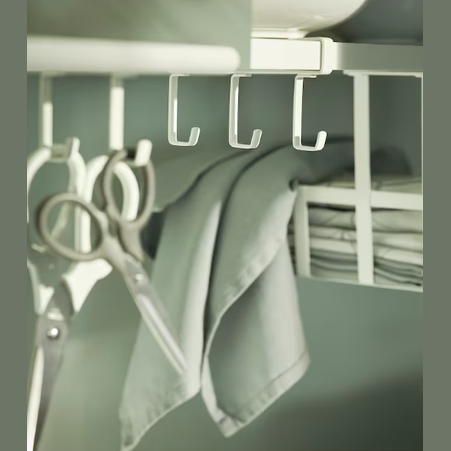 Clip-on hook rack