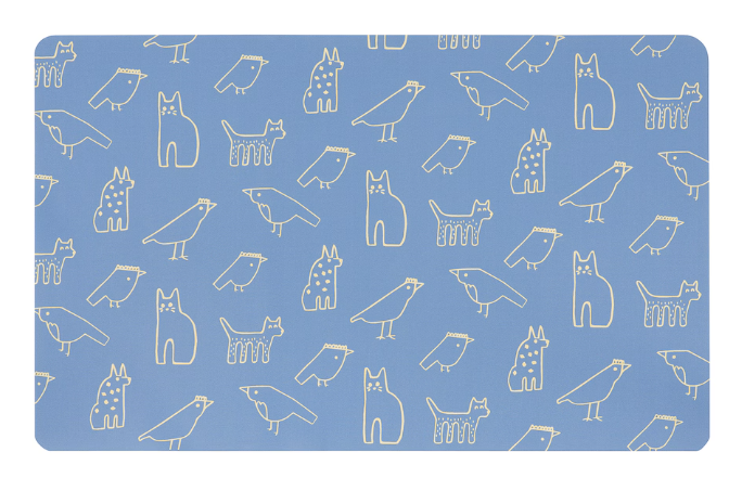 IKEA BÖNSYRSA Desk pad, animal pattern, 60x37 cm