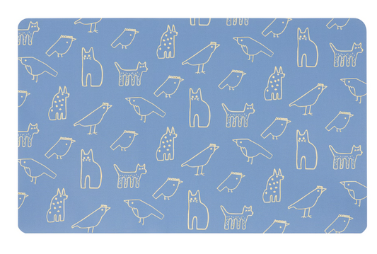 IKEA BÖNSYRSA Desk pad, animal pattern, 60x37 cm