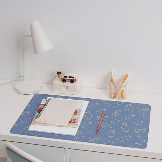 IKEA BÖNSYRSA Desk pad, animal pattern, 60x37 cm