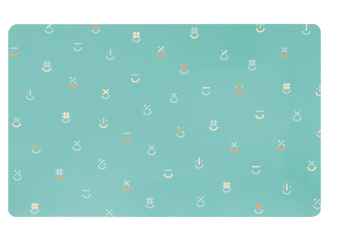 IKEA BÖNSYRSA Desk pad, turquoise, 60x37 cm