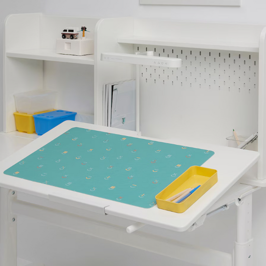 IKEA BÖNSYRSA Desk pad, turquoise, 60x37 cm