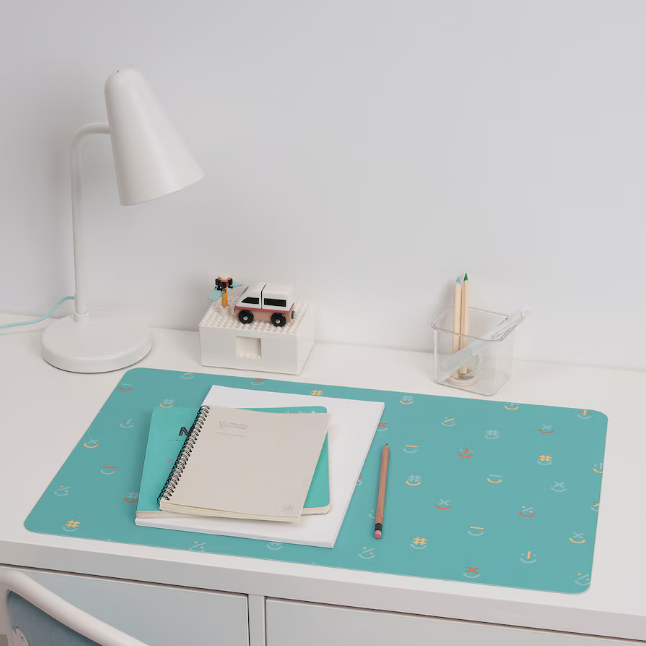 IKEA BÖNSYRSA Desk pad, turquoise, 60x37 cm