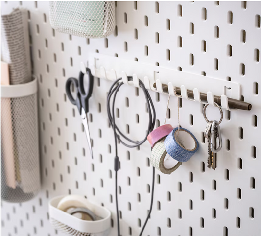 SKÅDIS Hook rack, white