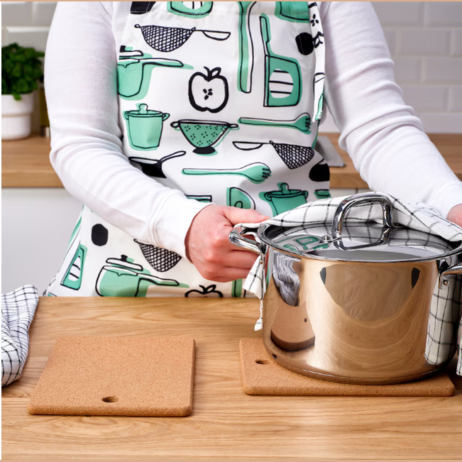 IKEA Pot stand, cork, 23x17 cm set of 2