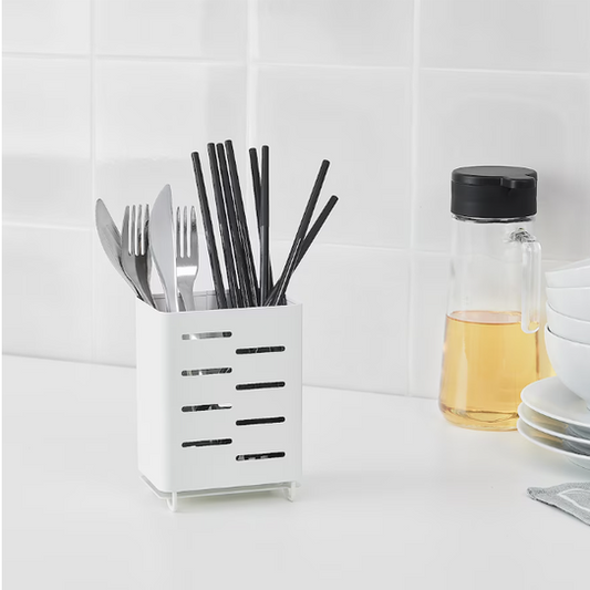 IKEA Cutlery stand, white, 13 cm