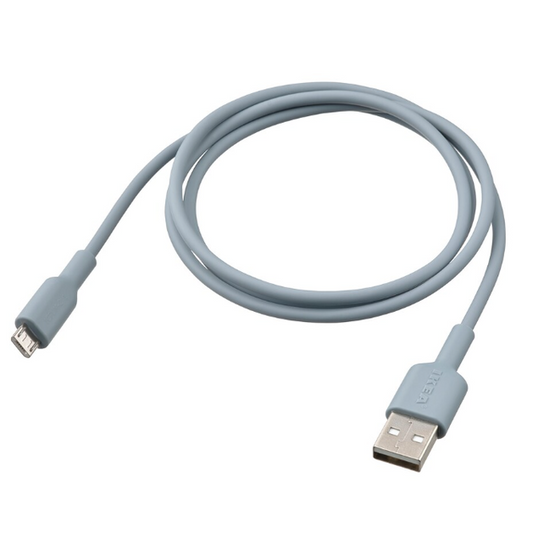IKEA USB-A to USB-micro, light blue, 1 m