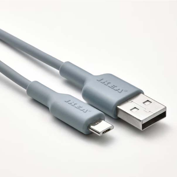 IKEA USB-A to USB-micro, light blue, 1 m