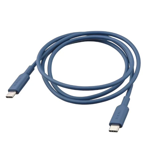 IKEA USB-C to USB-C, blue, 1 m