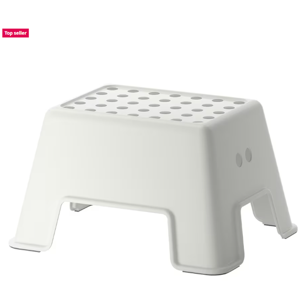 Step stool, white