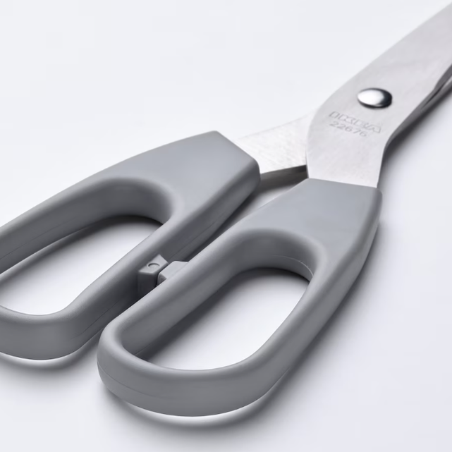 IKEA Scissors, set of 2, stainless steel grey/grey-turquoise