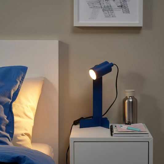 IKEA FLOTTILJ Desk lamp, dark blue