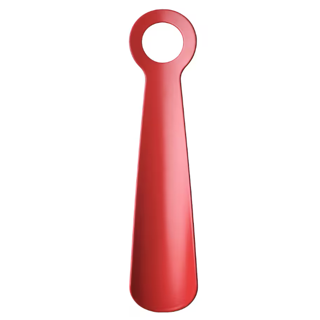 Shoehorn, bright red, 18 cm