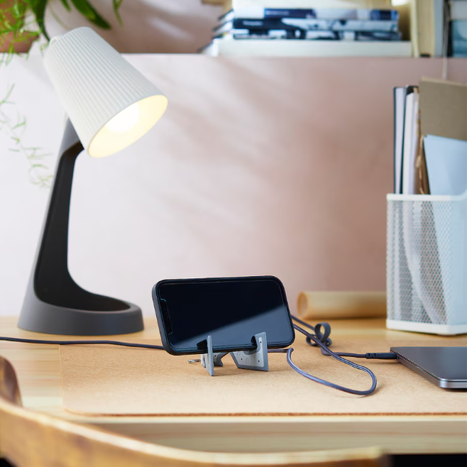 Holder for mobile phone, grey