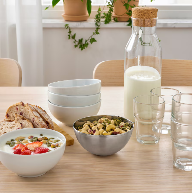IKEA BLANDA BLANK Serving bowl, stainless steel, 12 cm