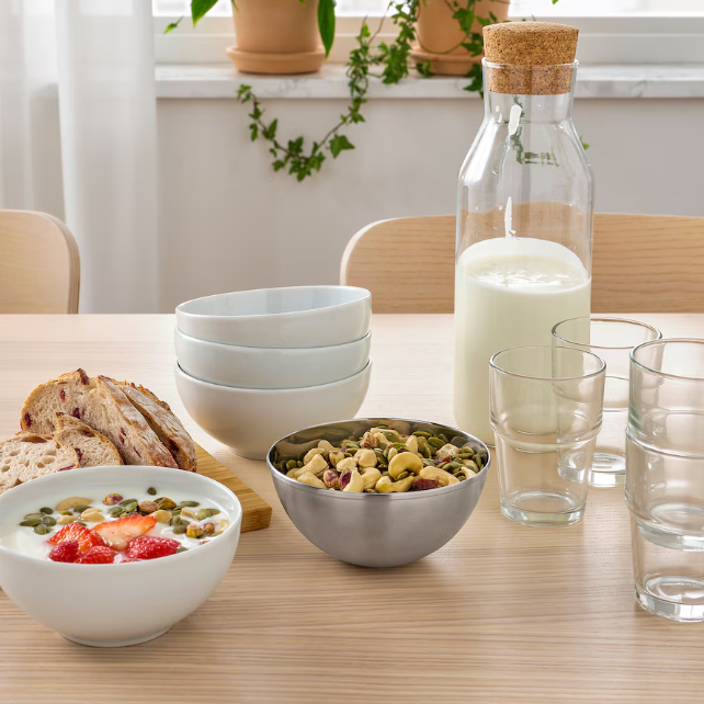 IKEA BLANDA BLANK Serving bowl, stainless steel, 12 cm