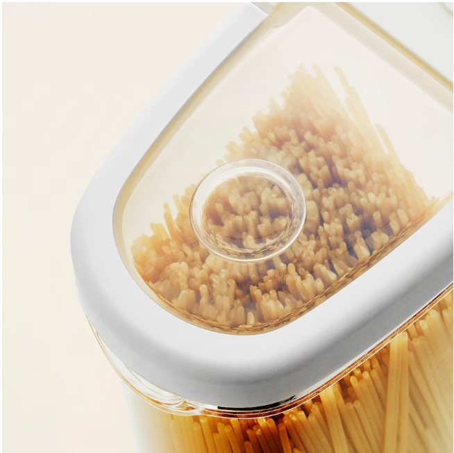 IKEA Dry food jar with lid, transparent/white, 2.3 l