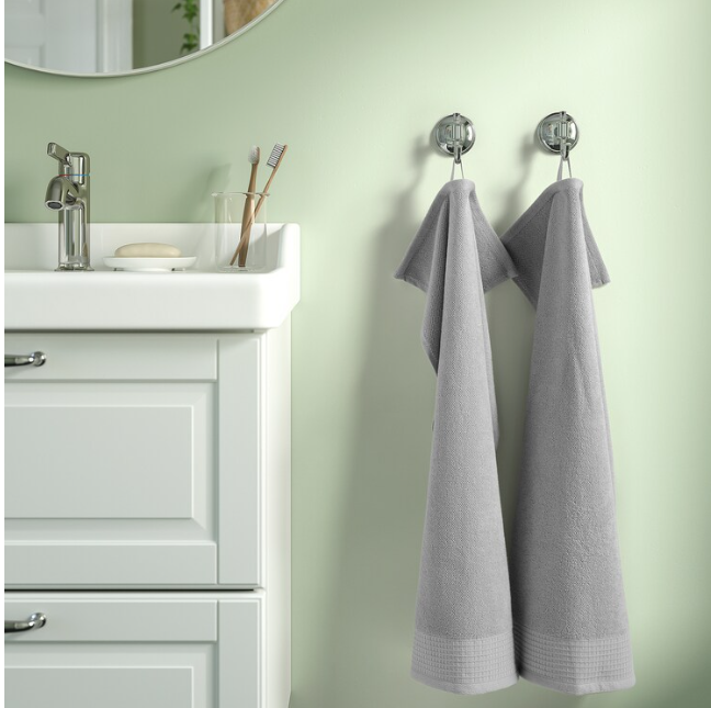 Hand towel, light grey, 40x70 cm