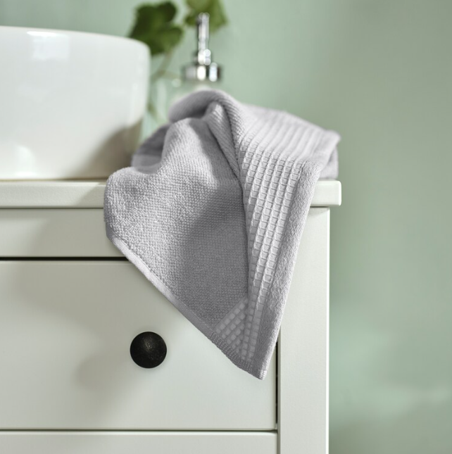 Hand towel, light grey, 40x70 cm