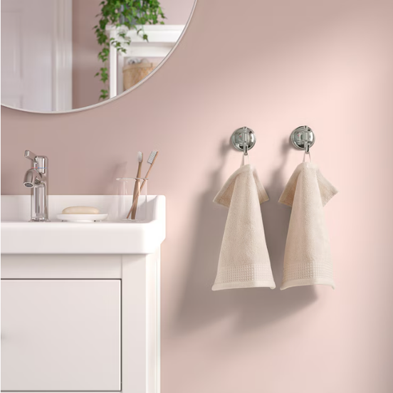Washcloth, light grey/beige, 30x30 cm