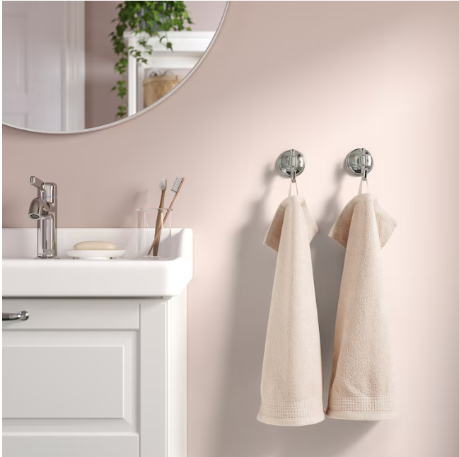 Guest towel, light grey/beige, 30x50 cm