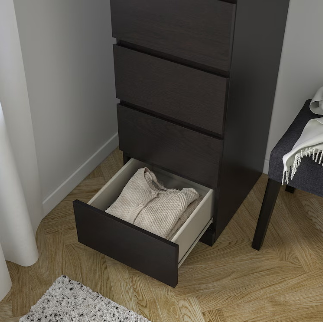 Malm Chest of 6 drawers, white, 160x78 cm
