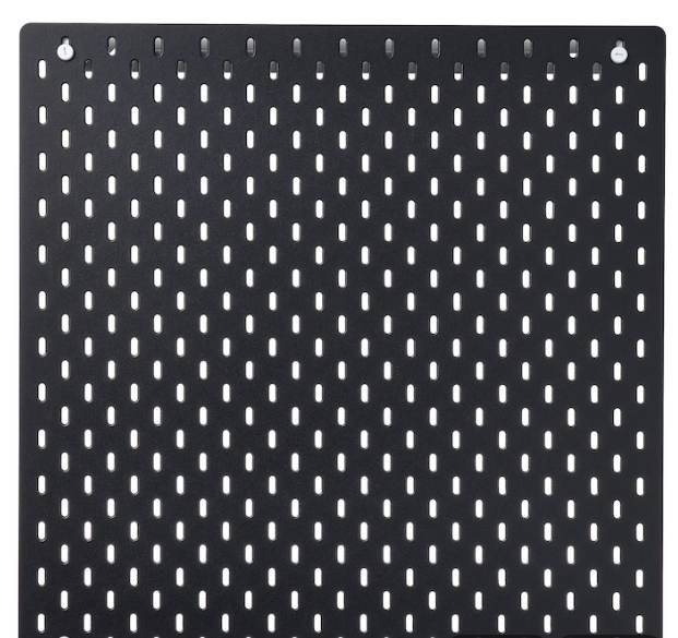 SKÅDIS Pegboard, black, 56x56 cm