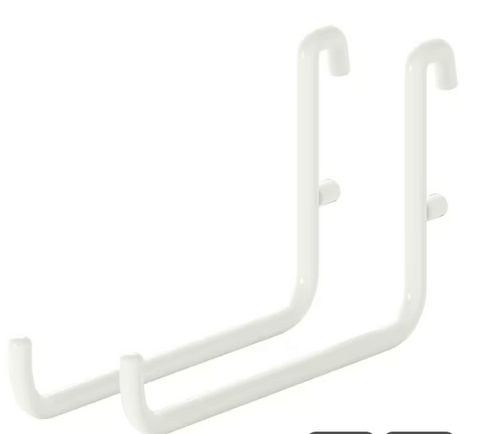SKÅDIS Hook, white set of 2