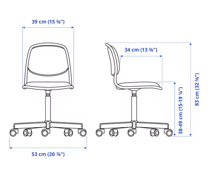 IKEA ÖRFJÄLL Children's desk chair,
