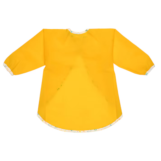 Apron with long sleeves, yellow