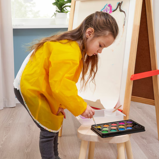IKEA Apron with long sleeves, yellow