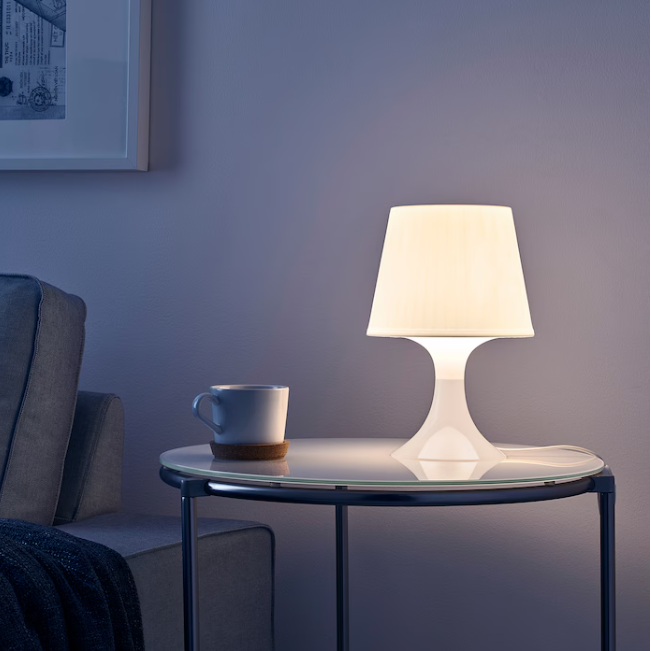 IKEA Table lamp, white, 29 cm
