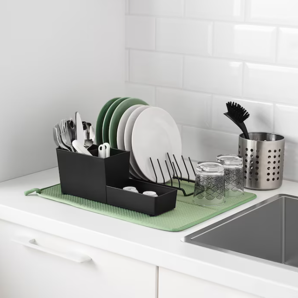 IKEA Dish drying mat, green, 44x36 cm