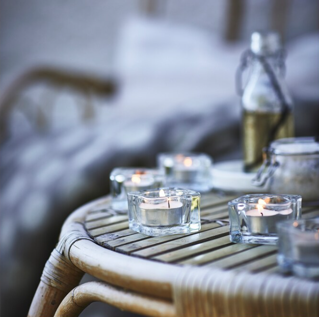 IKEA Scented tealight, Vanilla/light beige, 3.5 hr (30 Piece)