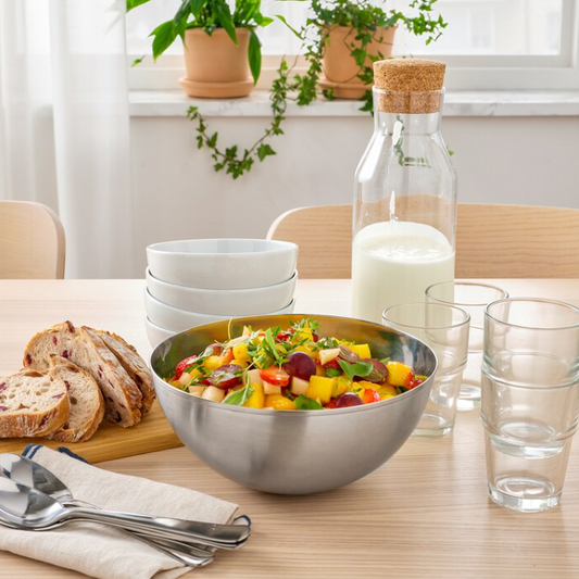 IKEA Serving bowl, stainless steel, 20 cm
