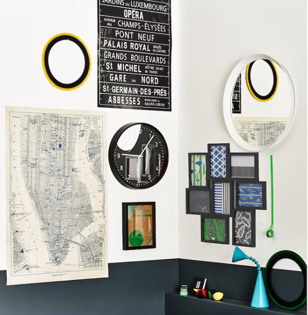 IKEA Collage frame for 8 photos, black, 13x18 cm