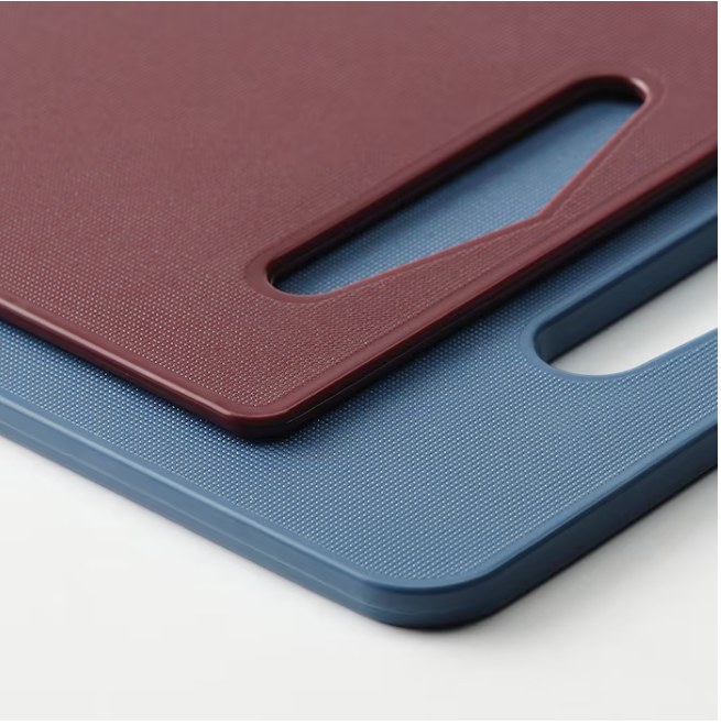 IKEA Chopping board, set of 2, dark blue/red