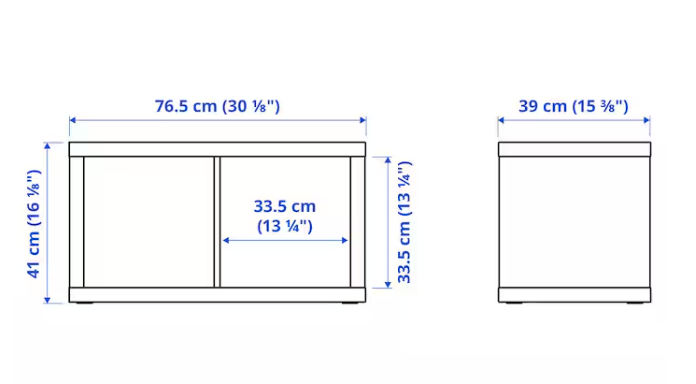 KALLAX Shelving unit, white, 77x41 cm