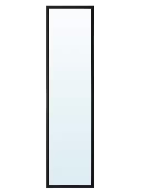 LILJETRÄD Mirror, black, 30x115 cm