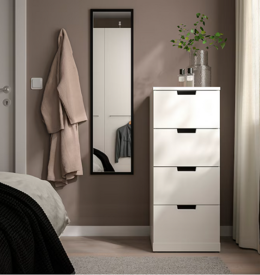 LILJETRÄD Mirror, black, 30x115 cm