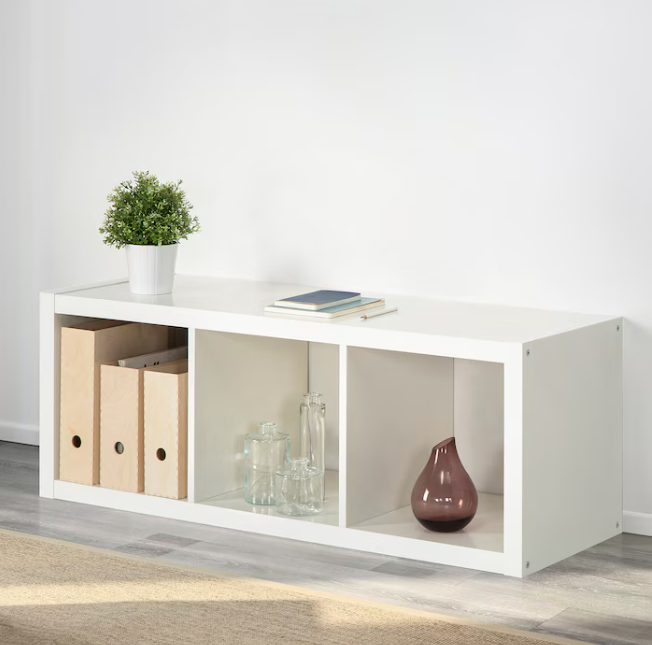 IKEA KALLAX Shelving unit, white, 42x112 cm