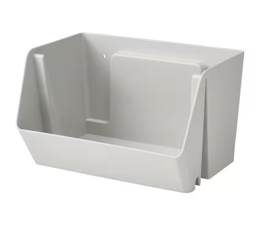 IKEA FODERTRÅG Organizer for desk/wall, light grey, 25x18x15 cm