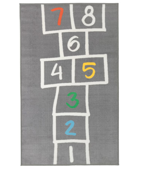 IKEA HEMMAHOS Rug, grey, 100x160 cm