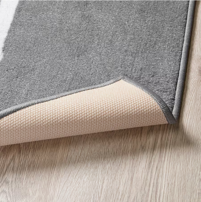 IKEA HEMMAHOS Rug, grey, 100x160 cm
