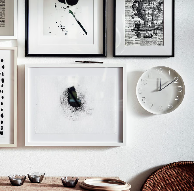 IKEA TROMMA Wall clock, white, 25 cm