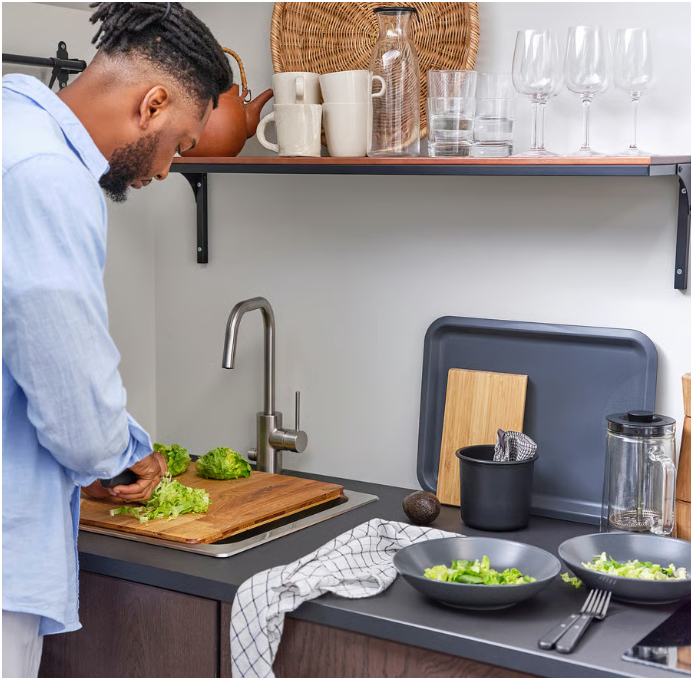 IKEA TILLGÅNG Tray, grey, 37x29 cm