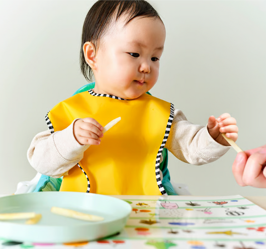 IKEA GRÖNFINK Bib, green/yellow